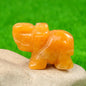 Natural Crystal Chakra Elephant Statue -