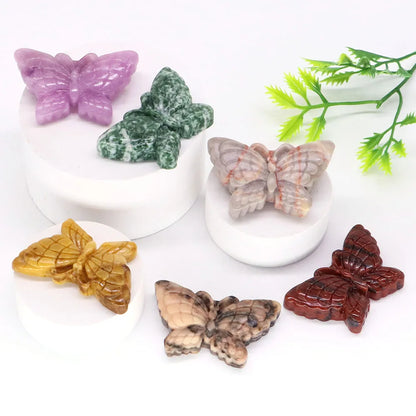 Butterfly Statue Quartz Stone - 1.9"