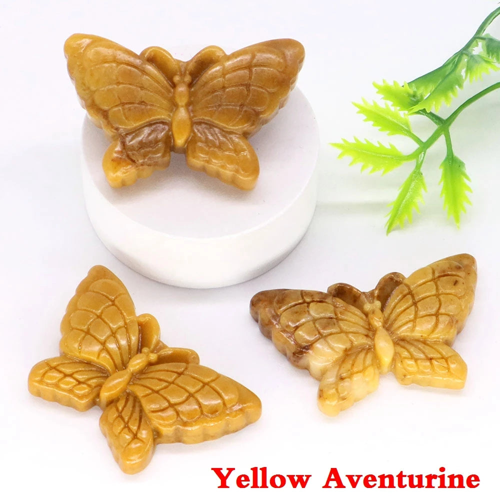 Butterfly Statue Quartz Stone - 1.9"