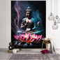 Buddha art tapestry wall hanging