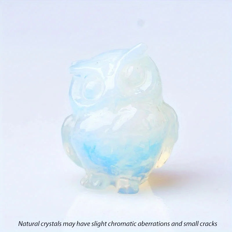 crystal carved owl