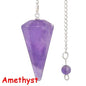 Natural Stone Quartz Pendulum Pendants