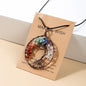 7 Chakras Tree Of Life Pendant Necklace