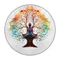 Glass Pattern Yoga Tree of Life Stained Wall Hanging Ornament