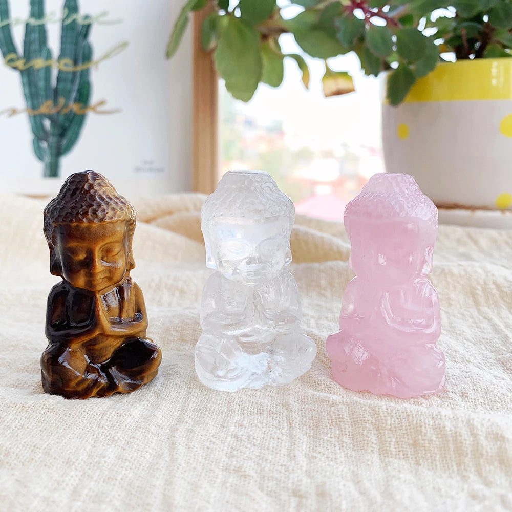 Crystal Baby Buddhas