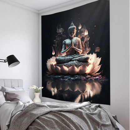 Buddha art tapestry wall hanging