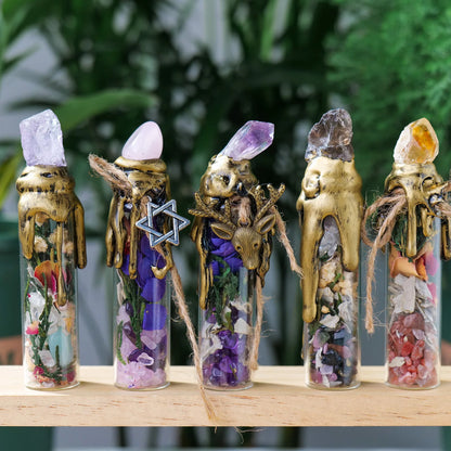 Crystal Gemstone Wishing Bottle