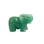 Hand Carved Natural Green Aventurine Jade Elephant Statue