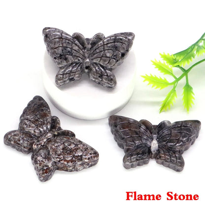 Butterfly Statue Quartz Stone - 1.9"