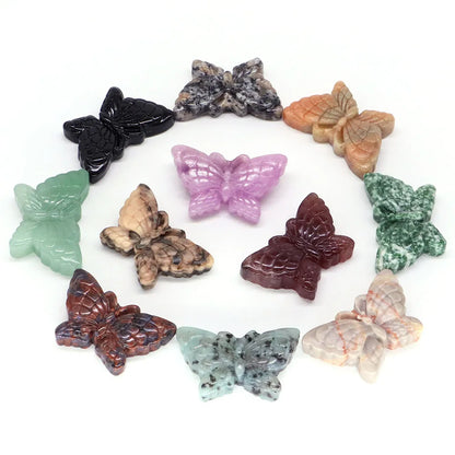 Butterfly Statue Quartz Stone - 1.9"