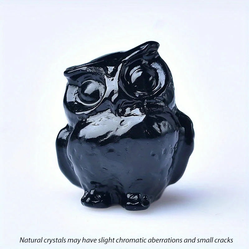 crystal carved owl