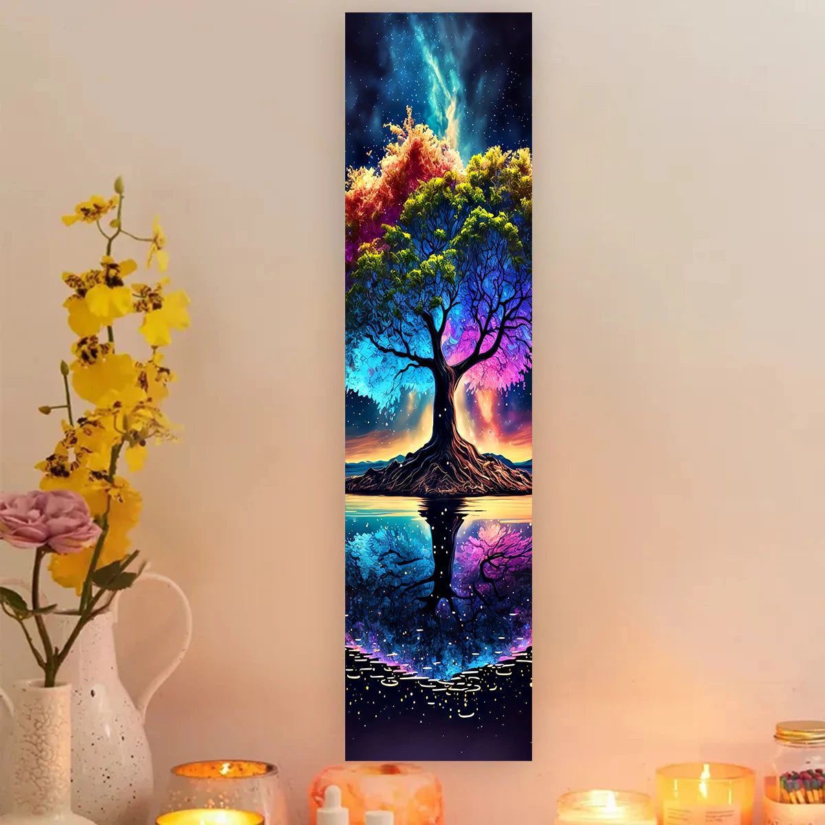 Mysterious Starry Sky Tree Of LifeTapestry