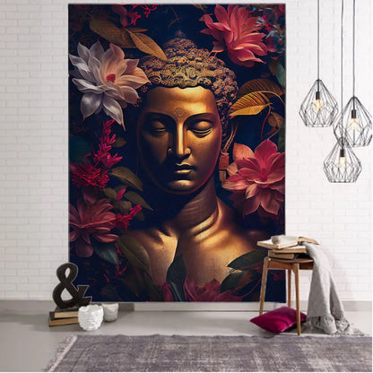 Buddha art tapestry wall hanging