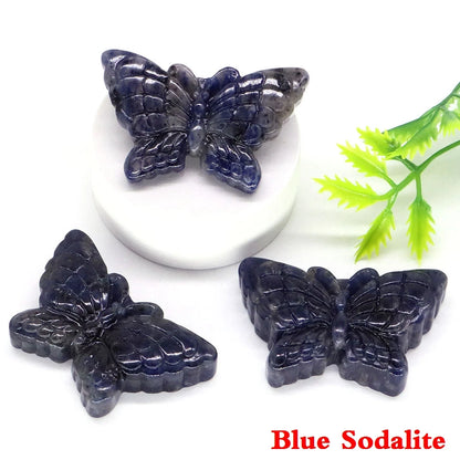 Butterfly Statue Quartz Stone - 1.9"