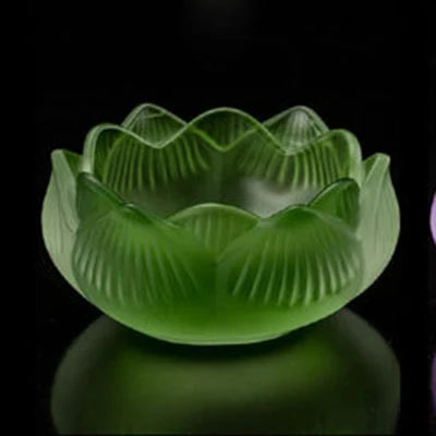 Glass Lotus Candle Holders