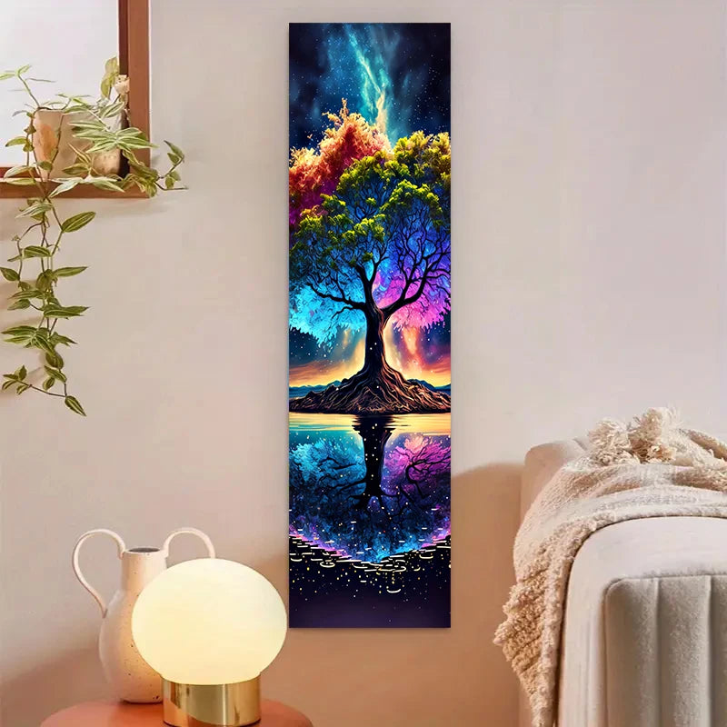 Mysterious Starry Sky Tree Of LifeTapestry