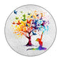 Glass Pattern Yoga Tree of Life Stained Wall Hanging Ornament