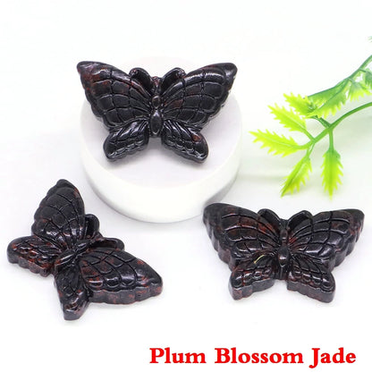 Butterfly Statue Quartz Stone - 1.9"